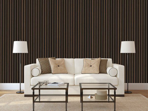 Brown Oak Smoke Acoustic Slat Wall Panels – Real Oak for Timeless Elegance and Acoustic Functionality - Image 2