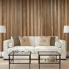 Light Smoke Acoustic Slat Wall Panels – Real Oak for Modern Elegance and Acoustic Performance - Image 2