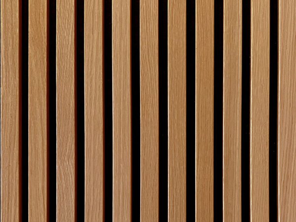 Oak/walnut slat acoastic wall panel- 3 sides full wrapped