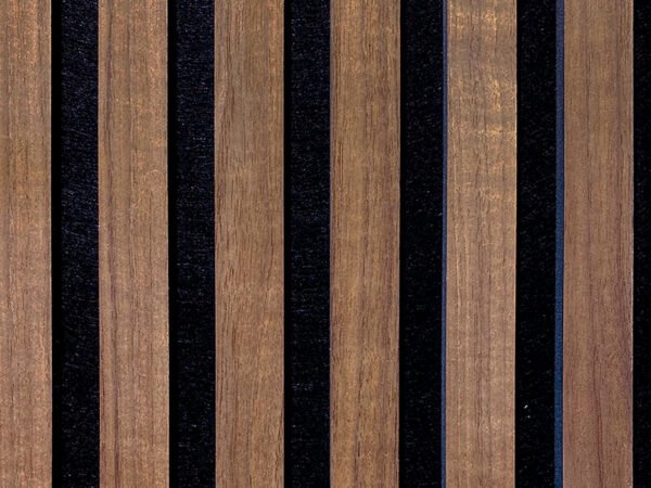 Black Walnut Slat Acoustic Wall Panel - Image 2