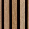 Oak/walnut slat acoastic wall panel- 3 sides full wrapped - Image 2