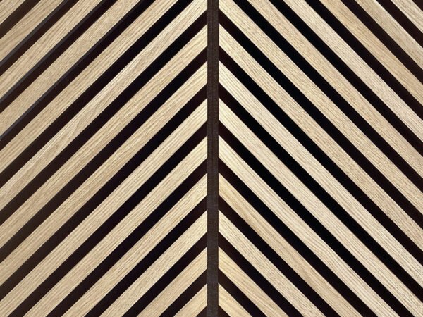 Pattern Acoustic Wood Wall Panel - Chevron Design